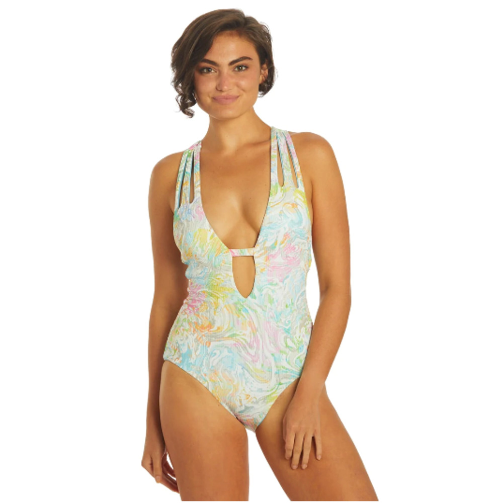 Becca by Rebecca Virtue Swimsuit Size L One Piece Women's‎ Hot Springs